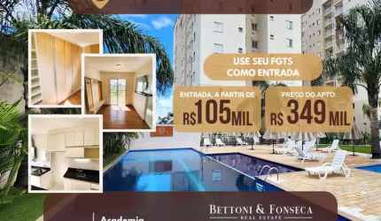 Apartamento de 2 quartos, Condomínio Clube - Village Paraná