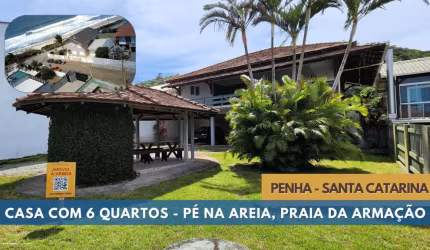 CASA COM 6 QUARTOS - PÉ NA AREIA, PRAIA GRANDE, PENHA
