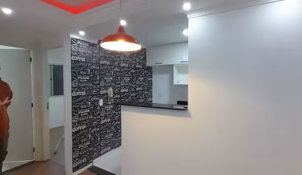 Apartamento, semi mobiliado, Condomínio Santa Teresa Guarulhos