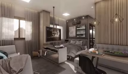 Apartamento para Venda no bairro Centro em São Lourenço, 1 quarto, 1 vaga, Sem Mobília, 40 m² privativos,