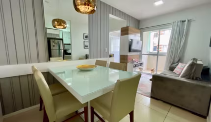 Apartamento semi mobiliado em Palhoça com dois dormitórios