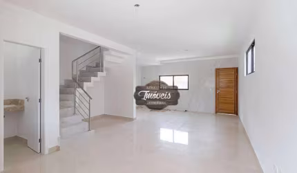 Sobrado com 3 dormitórios à venda,novo,  lavabo, suíte com espaço closet, novo, por R$ 640.000 - Boa Vista - Curitiba/PR