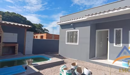 DR linda casa 1 quarto, piscina e área gourmet entrada de R$50 mil + parcelas - Unamar -  Cabo Fio/RJ