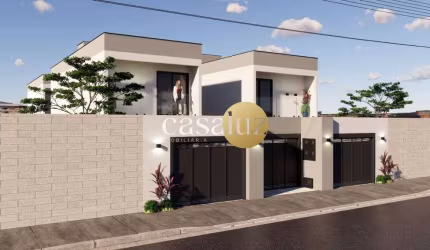Casa duplex em construção localizada no bairro Masterville/ Sarzedo