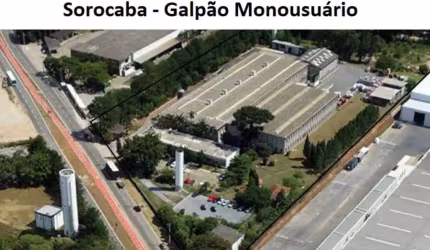 Galpão Industrial monousuário para alugar em Sorocaba