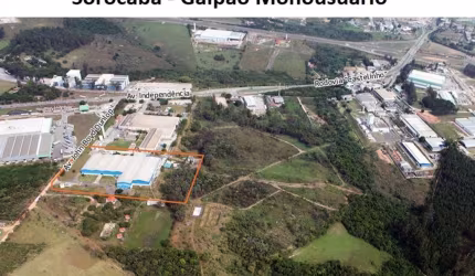 Galpão industrial monousuário para alugar em Sorocaba à 1 Km da Castelinho