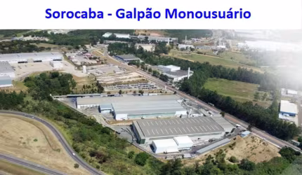 Galpão Monousuário em Sorocaba para alugar com ponte rolante