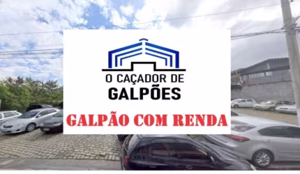 Galpão alugado à venda em Carapicuíba. Imóvel com renda