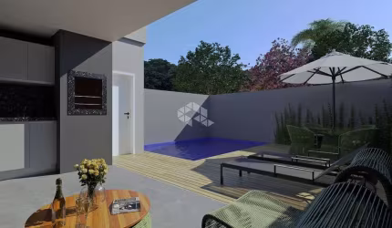 CASA GEMINADA A VENDA COM 3 SUÍTES COM PISCINA - RESIDENCIAL ANTÁRTICA