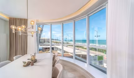 Apartamento Frente Mar decorado 4 suítes e 2 vagas na Praia Brava em itajaí