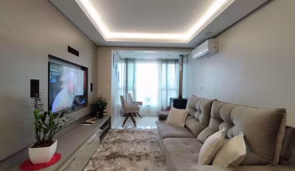 Apartamento semi mobiliado, 3 dormitórios, sendo 1 suíte e 1 vaga dupla