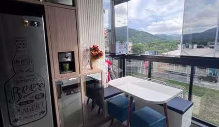 Apartamento mobiliado com 2 quartos/dormitórios no bairro Palmas, em Governador Celso Ramos- SC
