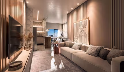 Apartamento com dois dormitórios na praia do Mariscal