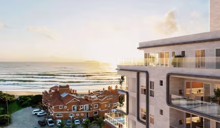 Apartamento com três suítes  Vista Mar
