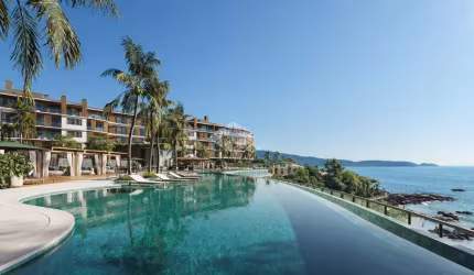 Apartamento com tres quartos frente mar na praia do Ribeiro em Bombinhas SC