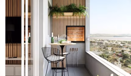 Apartamento à venda na planta, com 02 dormitórios e suíte no bairro Nossa Senhora do Rosário em Santa Maria, RS.