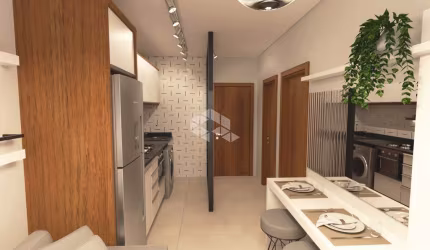 Apartamento à venda com 02 dormitórios novos, com sacada e churrasqueira no bairro Camobi em Santa Maria. Financiável Minha Casa Minha Vida.