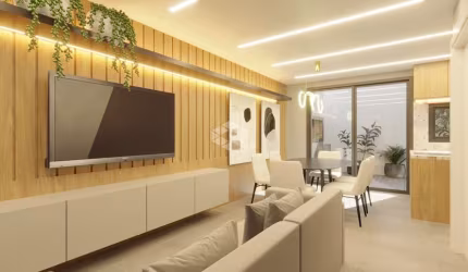 Casa em construção com 03 quartos e 01 suíte  no Terras de Santorini em Santa Maria