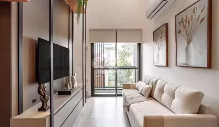 Apartamento Loft/Studio de Um Dormitório na Praia do Novo Campeche, Florianópolis/SC