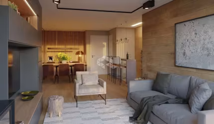 Apartamento de 2 dormitórios sendo 2 suítes, localizado no Residencial Vista do Vale em Gramado.
