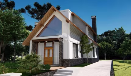 Casa de três dormitórios em fase final de construção no Vivendas do Arvoredo