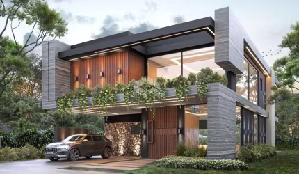 .Casa em construção no condomínio Península Ponta da Figueira com 5 suítes, 330 m².