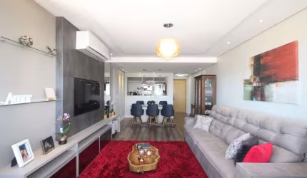 Apartamento mobiliado 2dormitórios 91m² com suíte, uma vaga e deposito