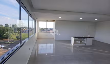 Sala Comercial com 60,00 mt² no Bairro Bela Vista/Canoas, de espaço privativo. Esta sala é nova e possui um banheiro, Próximo a Santos Ferreira.