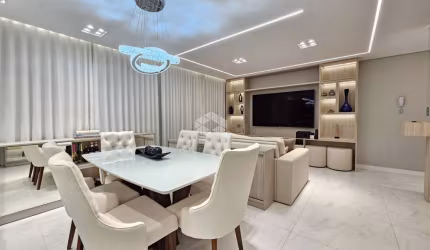 Apartamento 3 quartos transformado em 2 com 76m², sendo 1 suíte,  cozinha com churrasqueira,  1 vaga coberta, bem localizado no Marechal Rondon