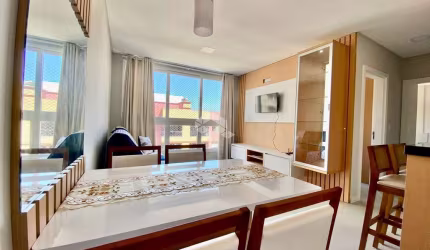 Apartamento 2 quartos com suite, sacada de frente, mobiliado