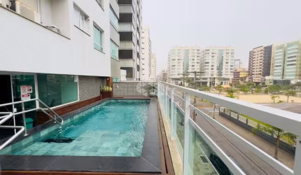 Apartamento 2 dormitórios, sendo 1 suíte, área goumert, 79m², mobiliado, prédio com piscina
