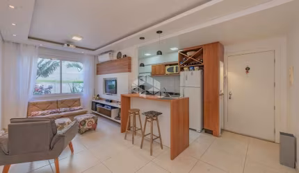 belo apartamento 03 dormitórios, simimobiliado, térreo, garagem no bairro Santo Antonio