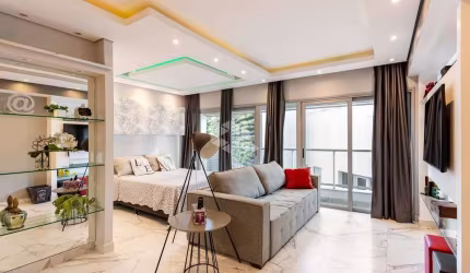 Studio mobiliado e com vaga coberta - Bairro Petrópolis
