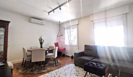 Apartamento semi mobiliado com 51m² privativos de 01 dormitório e  01 vaga coberta no bairro Higienópolis em Porto Alegre