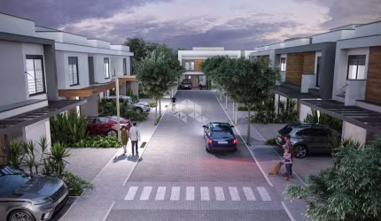 Casa em condomínio com 3 quartos, sendo 1 suíte, infraestrutura completa