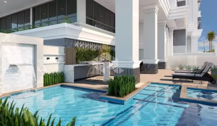 APARTAMENTO GARDEN DUPLEX, NO BAIRRO CANTO GRANDE, EM BOMBINHAS, SC, LAVABO, 02 SUÍTES, E 01 VAGA DE GARAGEM.