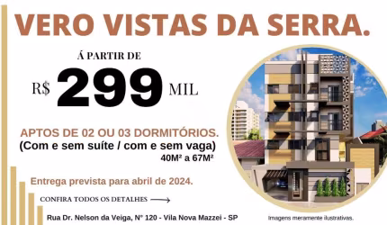 Apartamento de 67,29m²  a venda na Vila Mazzei