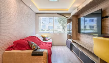 Apartamento 2 dormitórios, churrasqueira ,vaga de garagem  e edificio com infra.