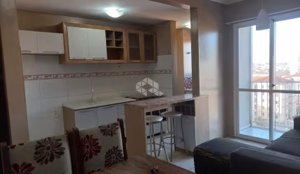 Apartamento 2 dormitórios com sacada, Semi Mobiliado com vaga de garagem - Fatima / Canoas