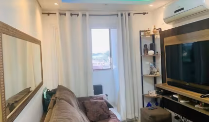 Apartamento de 1 dormitório, semi mobiliado, sacada fechada com churrasqueira - Marechal Rondon - Canoas