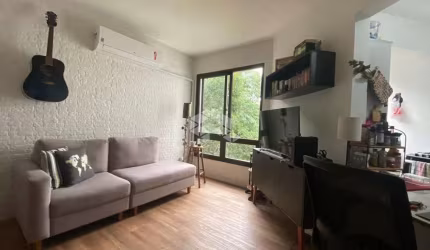 Apartamento de um dormitório, com área privativa 45,79m2 e área total 67,20m2