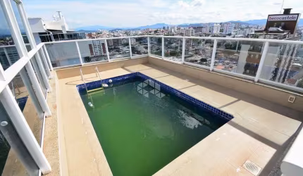 COBERTURA ALTO PADRÃO NO ESTREITO COM VISTA PARA O MAR E INFRAESTRUTURA COMPLETA