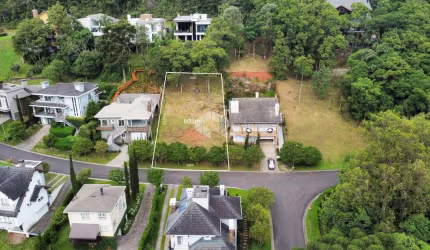 Lote com 603m² no condominio Alphaville de Gramado