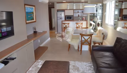 Apartamento de 2 dormitórios, sendo 1 suíte, mobiliado com requinte