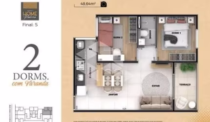 APARTAMENTO DE 2 DORMITÓRIOS NA VILA PAULICÉIA