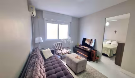 Apartamento 1 dormitório sem vaga Centro Canoas reformado semi mobiliado