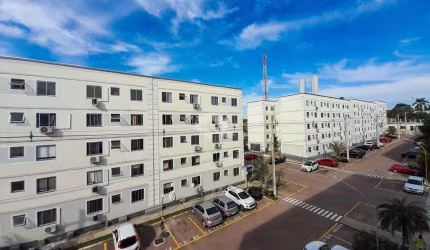 Apartamento térreo com pátio 41,58m² 2 dormitórios, 01 vaga, no bairro São José em Canoas