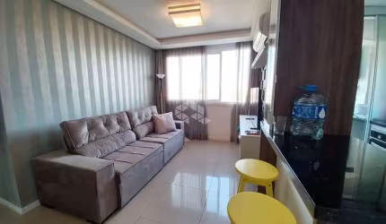 Apartamento semi mobiliado 2 dormitórios 1 suíte, 1 vaga andar alto Centro Canoas