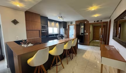 Apartamento mobiliado alto padrão, com 2 suítes, 2vagas de garagem coberta, elevador, lavabo, projeto de iluminação!
