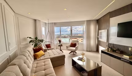 Apartamento semi mobiliado com 3 dormitorios sendo 1 suite no bairro Centro em Canoas/RS